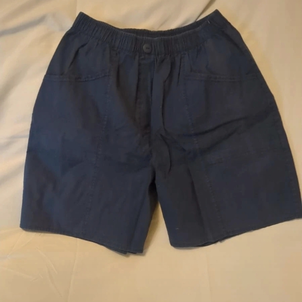 Navy Blue Casual Shorts